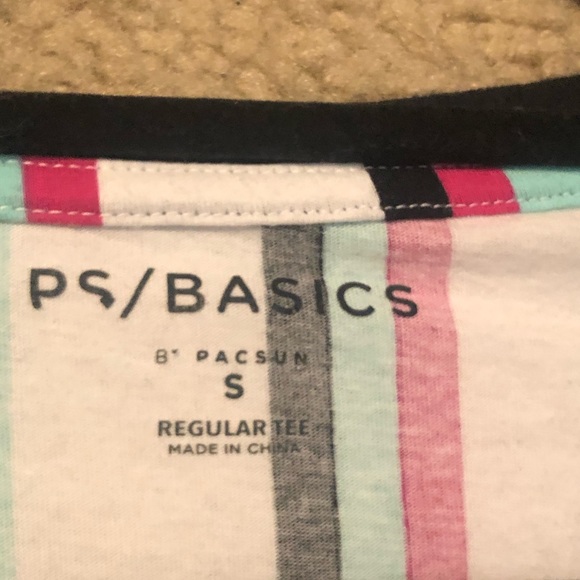 Pacsun Basic Colorful Striped Tee - Picture 3 of 3